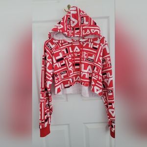 Fila cropped hoodie